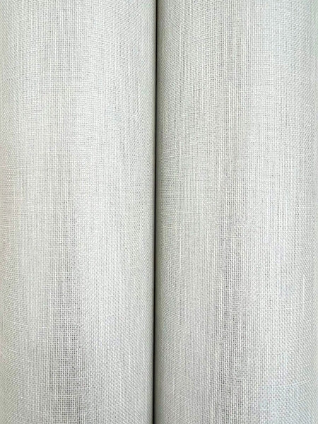 Sheer Linen Silver White Wallpaper