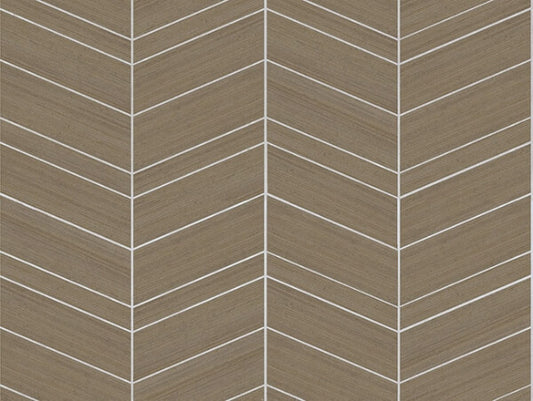 Chevron Abaca Cinnamon Wallpaper