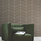 Chevron Abaca Cinnamon Wallpaper