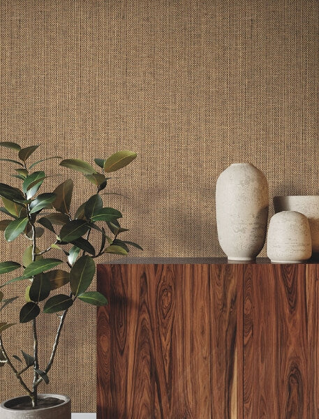 Basketweave Paperweave Cattail Wallpaper