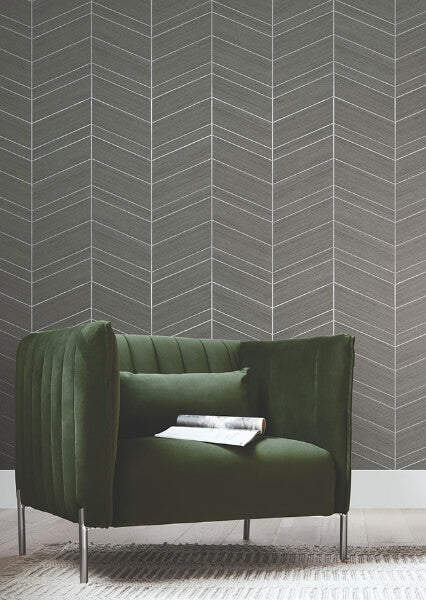 Chevron Abaca Portabella Wallpaper