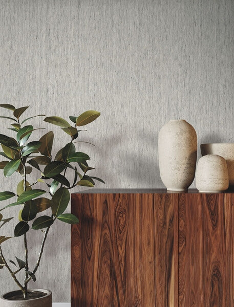 Variegated Linen Fog Wallpaper