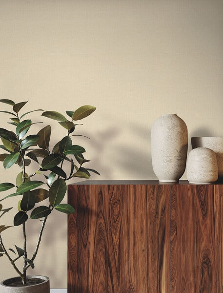 Elegant Linen Shell Wallpaper