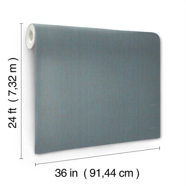 Check Paperweave Brown / Blue Wallpaper
