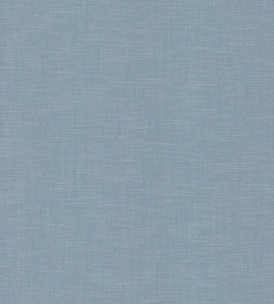 Combed Linen Cornflower Blue Wallpaper