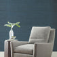 Horizontal Jute Bijou Blue Wallpaper