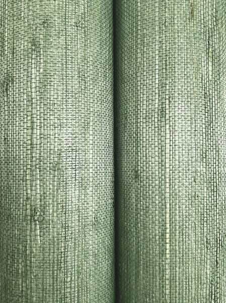 Horizontal Jute Evergreen Wallpaper