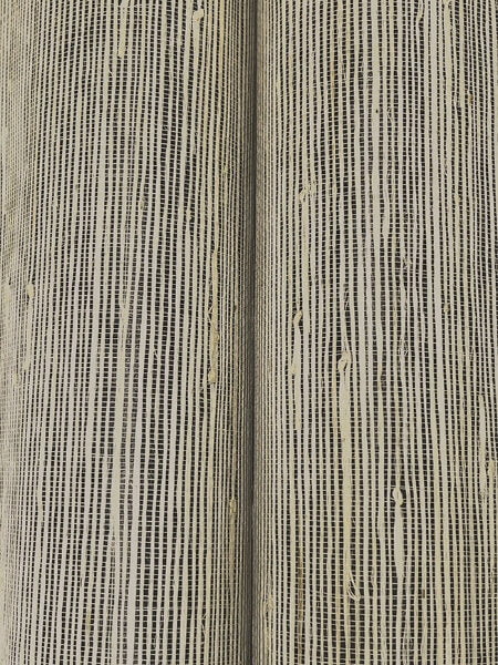 Horizontal Jute Black / Natural Wallpaper