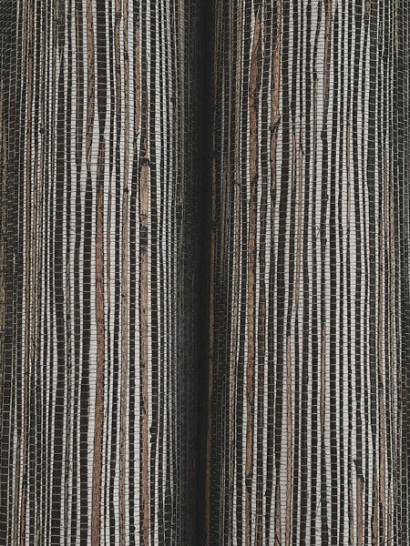 Shimmering Hemp Black / Silver Wallpaper