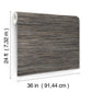 Shimmering Hemp Black / Silver Wallpaper
