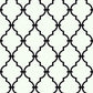 Modern Trellis Black Wallpaper