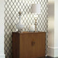 Modern Trellis Black Wallpaper