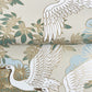 Sprig & Heron Beige Wallpaper