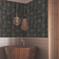 French Marigold Black & Gold Wallpaper