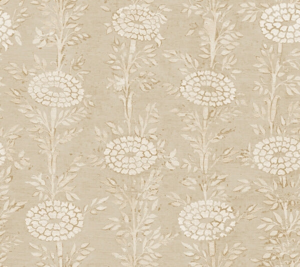 French Marigold Taupe & Gold Wallpaper