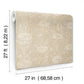 French Marigold Taupe & Gold Wallpaper