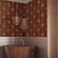 French Marigold Red & Gold Wallpaper