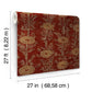 French Marigold Red & Gold Wallpaper