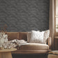 Morning Shell Black & Grey Wallpaper