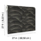 Morning Shell Black & Grey Wallpaper