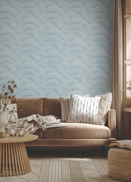 Morning Shell Blue Wallpaper