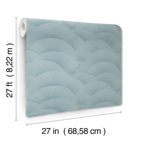 Morning Shell Blue Wallpaper