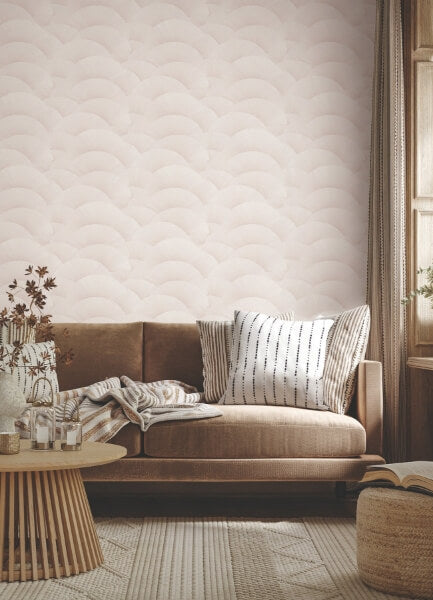 Morning Shell Blush Wallpaper