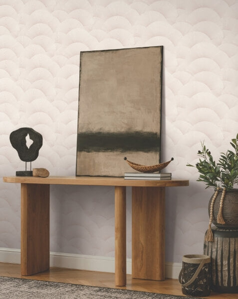 Morning Shell Blush Wallpaper
