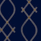 Ellena Navy Wallpaper