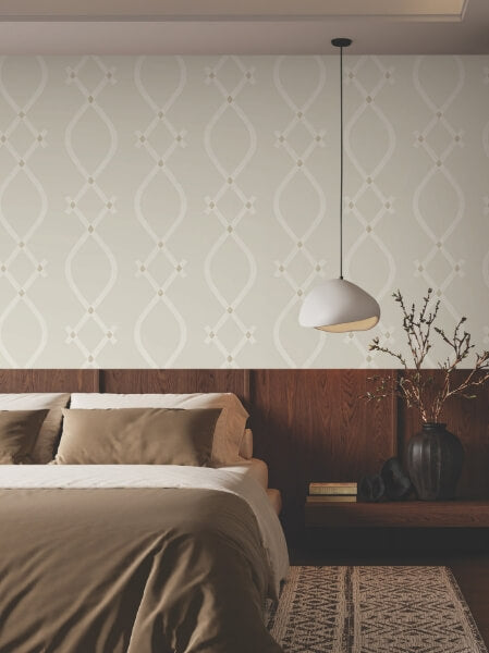 Ellena Light Grey Wallpaper