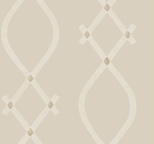 Ellena Beige Wallpaper