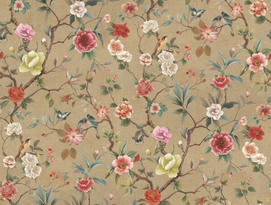 Kimora's Garden Linen Wallpaper
