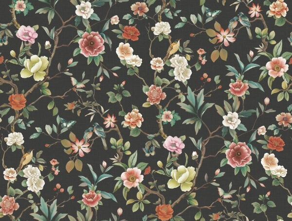 Kimora's Garden Black Wallpaper
