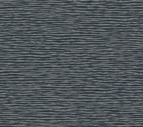 Lotus Weave Navy Wallpaper