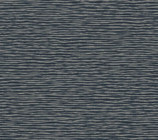 Lotus Weave Navy Wallpaper