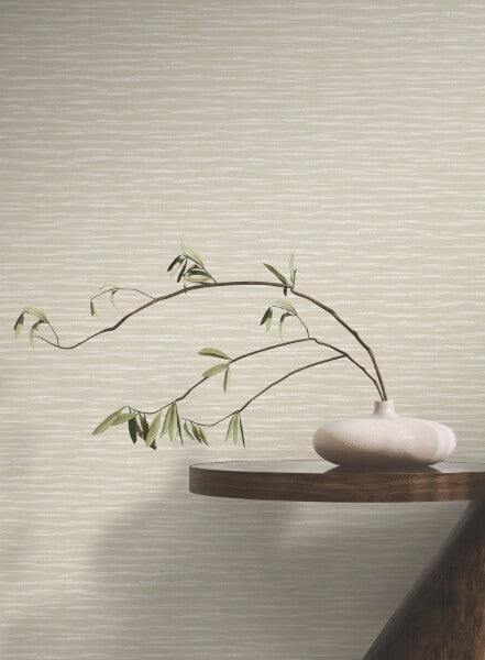 Lotus Weave Beige Wallpaper