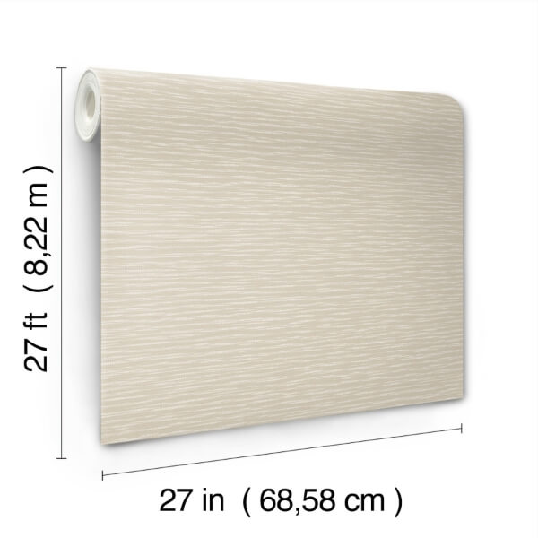 Lotus Weave Beige Wallpaper
