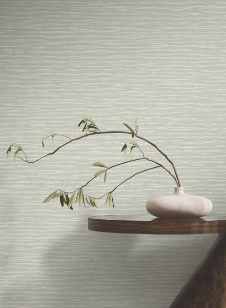 Lotus Weave Soft Sage Wallpaper