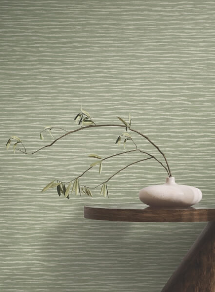 Lotus Weave Moss Wallpaper