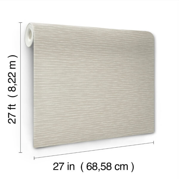 Lotus Weave Warm Grey Wallpaper