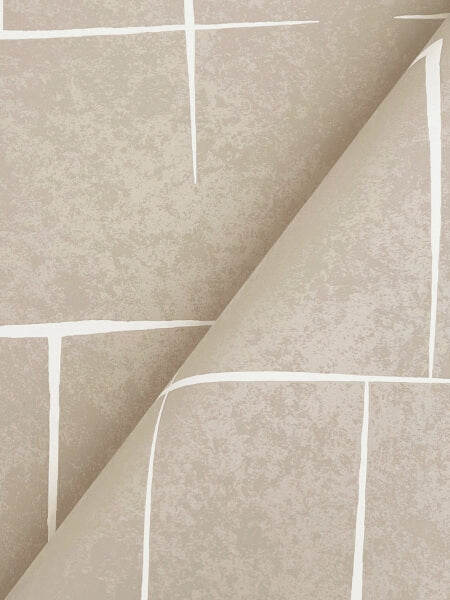 Malia White & Taupe Wallpaper