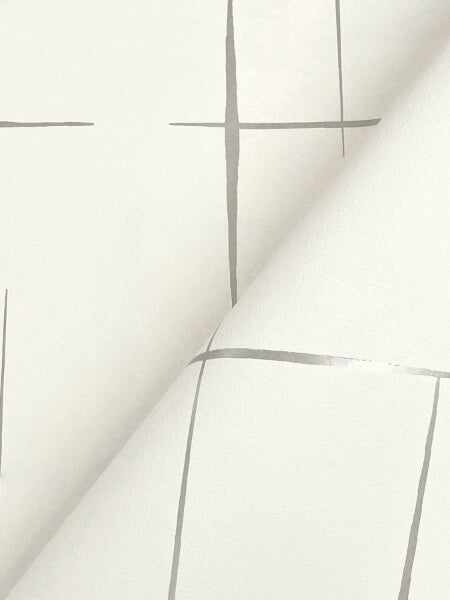 Malia Grey & White Wallpaper