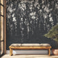 Sakura Blooms Black Wall Mural