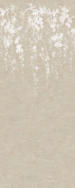 Sakura Blooms Neutral Wall Mural