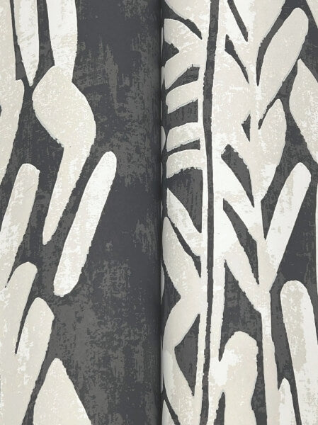 Timira Charcoal Wallpaper