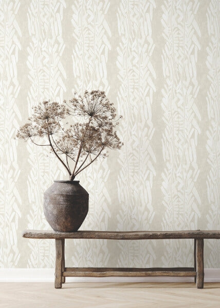 Timira Beige Wallpaper