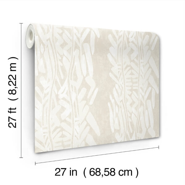 Timira Beige Wallpaper