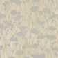 Shimmering Poppies Cream & Silver Wallpaper