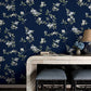 April Blossom Navy Wallpaper