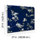 April Blossom Navy Wallpaper